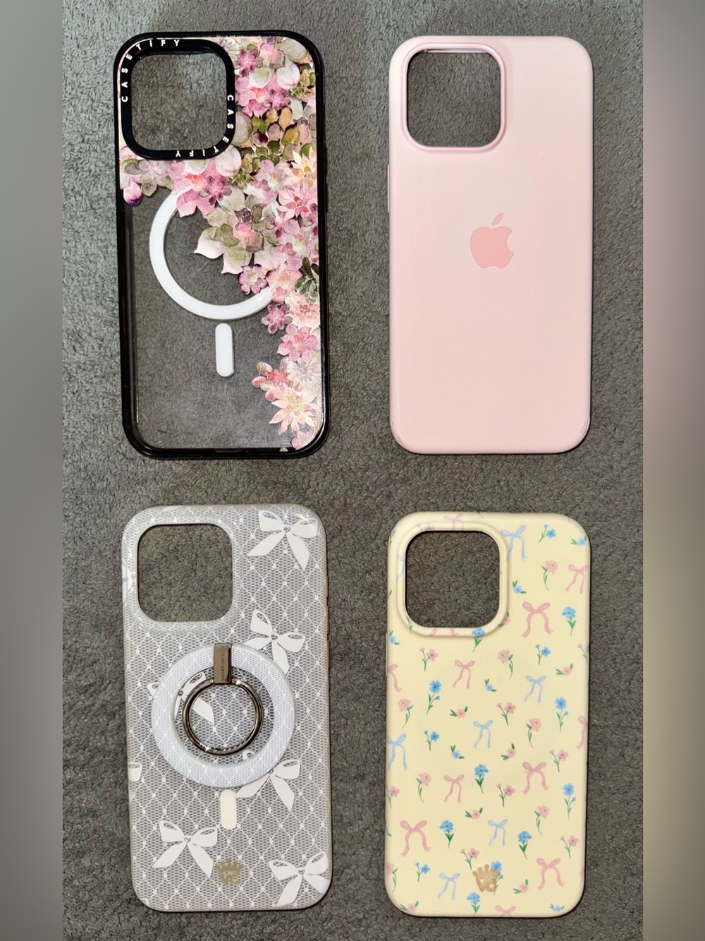 iPhone 15 Pro Max Case Bundle – CASETiFY, Apple & Velvet Caviar – 4 Cases